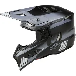 ONeal EX-SRS Hitch Motocrosshelm - Matt Schwarz/Grau - L - Motorradhelm mit innovativen AirflapsTM für individuellen Luftstrom und maximalen Komfort. ECE 22.06 zertifiziert, bietet höchste Sicherheit und perfekte Passform für ganztägige Riding-Sessions.