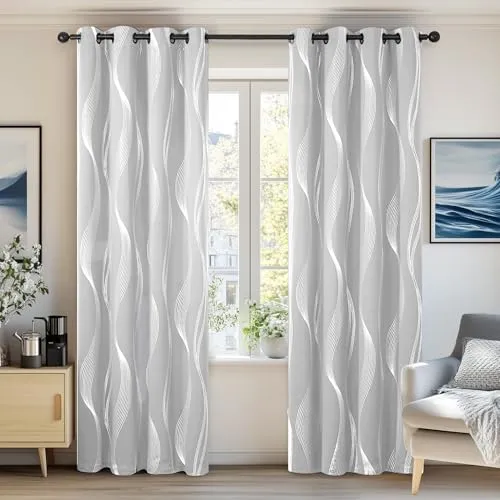 Vorhänge & Gardinen Silber von Deconovo