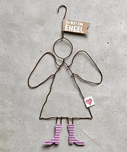 Good old friends Schutzengel 'Du bist ein Engel' aus Draht