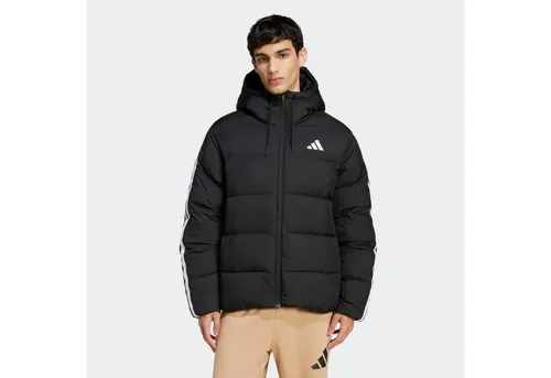 adidas Sportswear Winterjacke ESSENTIALS CLIMAWARM 3-STREIFEN PUFFER MIT KAPUZE