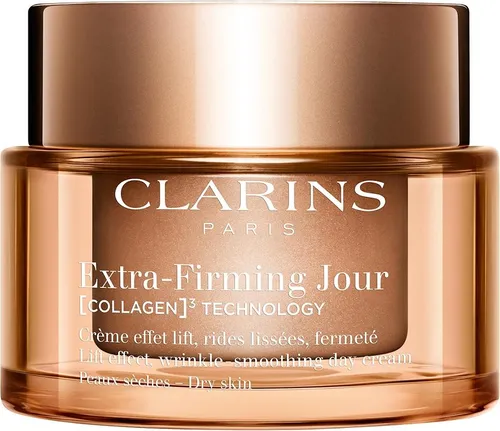 CLARINS Extra-Firming Jour [COLLAGEN]3 TECHNOLOGY Crème Peaux Sèches 50 ml - Sonstige Gesichtspflegeartikel, straffende Tagescreme mit innovativer [COLLAGEN]3 TECHNOLOGY für sichtbar festere und jugendlichere Haut.