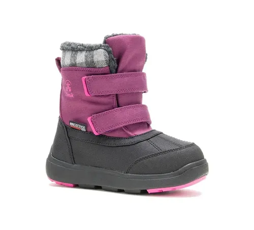 Kamik Winterschuhe Sparky2 - Wasserdichte Kinderstiefel in Weinrot - Gummistiefel für Kinder, mit veganem Obermaterial und DriDefense-Membran für wasserdichte und atmungsaktive Eigenschaften. Ideal für Schnee und Nässe, sorgt die GripHe-Technologie für sicheren Halt.