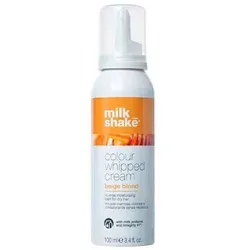 Milk_Shake Colour Whipped Cream 100 ml Beige Blond - Pflegender Haarschaum für sofortige Farbveränderung. Verleiht gleichmäßigen Farbton und spendet Feuchtigkeit. Leicht auswaschbar, ideal für kreative Stylings.