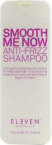 ELEVEN AUSTRALIA Smooth Me Now Anti-Frizz Shampoo - 300ml - Shampoo für die Bekämpfung von Frizz durch Schäden und Trockenheit. Stärkt den Haarschaft und sorgt für geschmeidiges, nährendes Haar. Ideal für grobe Haartypen, die glattes Haar wünschen.