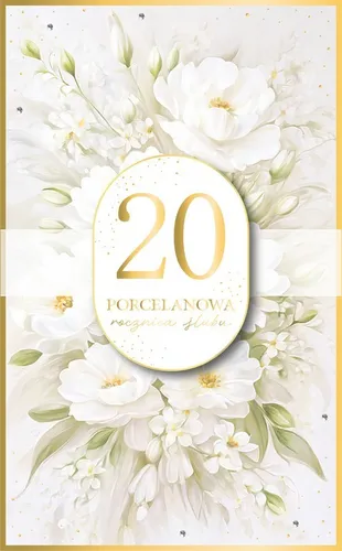 KARNET ROCZNICA SLUBU 20 140X215 Z KOP AS LUX175 ARMIN STYLE 5905815796894