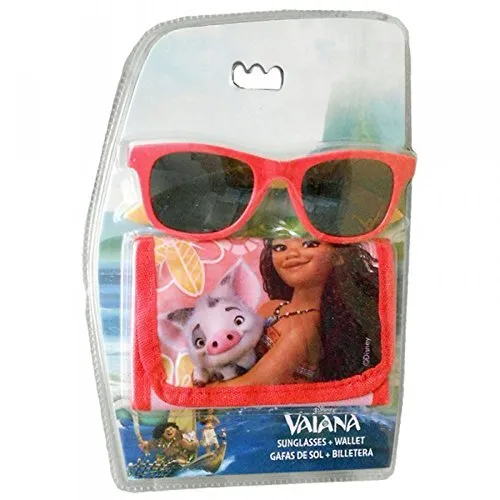 Disney – Vaiana Set Sonnenbrille mit Tür Blatt, wd17837 in orange von Kids Licensing