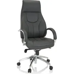 hjh OFFICE Profi Chefsessel ELEGANCE I - Bürostühle mit hochwertigem Kunstleder, bietet erstklassigen Sitzkomfort und Kniematic-Wippmechanik für entspannte Arbeitspausen.