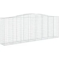vidaXL Gabionen mit Hochbogen 20 Stk 400x50x140/160cm - Dekorative Gabionen aus verzinktem Eisen für Gartenbarrieren. Stabil und langlebig, ideal für kreative Gestaltung im Außenbereich. Einfache Montage mit Anleitung.