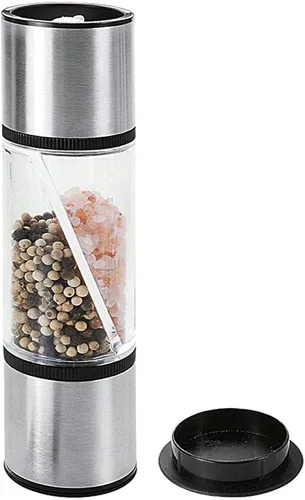 PFEFFERMÜHLE 2in1 Metaltex 252808 ACRYL & EDELSTAHL GEWÜRZMÜHLE KERAMIKMAHLWERK