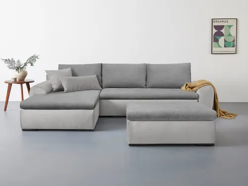 Home affaire Ecksofa Win L-Form, B: 285 cm