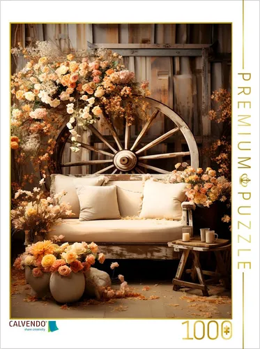 CALVENDO Puzzle Pause | 1000 Teile für entspannende Stunden - Entdecken Sie ländliche Idylle mit diesem 1000 Teile Foto-Puzzle. Genießen Sie die Gemütlichkeit und die nostalgischen Details, die zum Verweilen einladen. Perfekt für entspannte Stunden mit Freunden oder Familie.