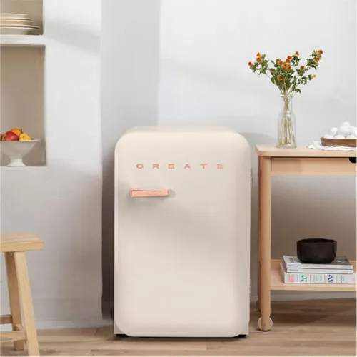 CREATE RETRO FRIDGE 83.5 ROSE GOLD