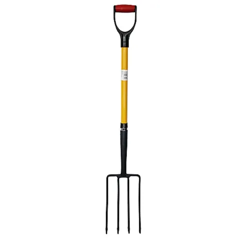 PROREGAL® Spatengabel Dunggabel Mistgabel mit D-Griff - Hochwertige Forke für Garten- und Landwirtschaft, ideal zum Umgraben und Lockern von Erde, robust und langlebig für intensive Nutzung.