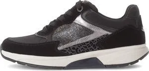 Gabor Damen Low-Top Sneaker in Schwarz/Anthrazit