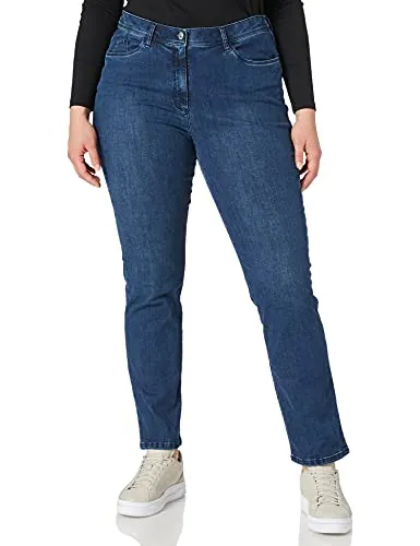 Raphaela by Brax Damen Style Laura 5-Pocket Jeans - Damen-Hosen mit ultra dynamischem Dehnbund für optimalen Tragekomfort und super schlanker Schnitt, perfekt für moderne Styles.
