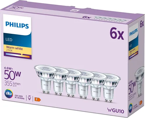 Philips LED Classic GU10 Lampen 6-er Pack von Philips