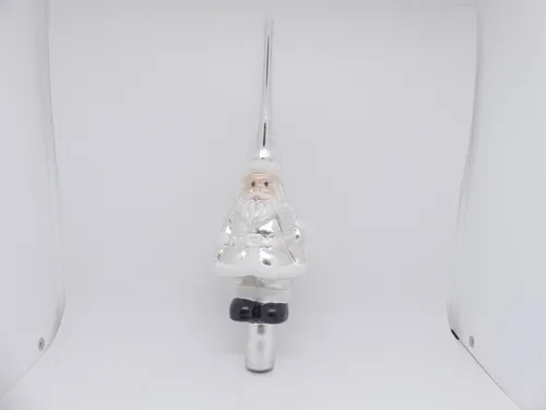 Christbaumspitze Baumspitze Glas Christbaumschmuck Nikolaus Weihnachtsmann