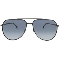 Hugo Boss BOSS 1447/S 003 Matte Black Herren Sonnenbrille - Sportbrille im eleganten Pilotenstil, mattes Finish, 100% UVA & UVB Schutz, ideal für jeden Anlass und vielseitig kombinierbar.