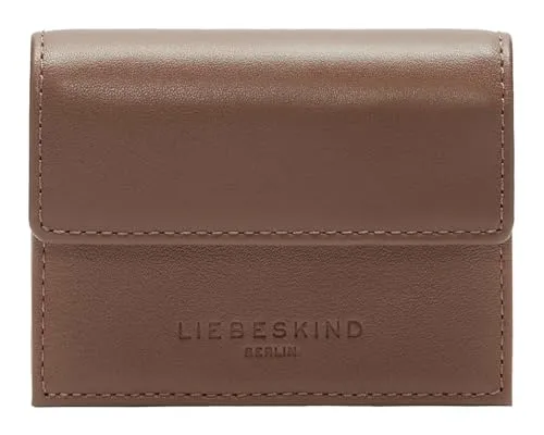 LIEBESKIND BERLIN Soft Nappa Akkordeon Wallet S Geldbörse - Damen Geldbörse aus 100% Rindsleder mit RFID-Blockierung für sicheren Schutz Ihrer Karten. Stilvolles Design in Russet Braun, ideal für den Alltag.