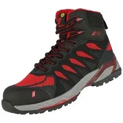 NITRAS Sicherheitsschuhe 7411 PRO STEP MID S1P rot  Gr. 43 - Schwarz - 43