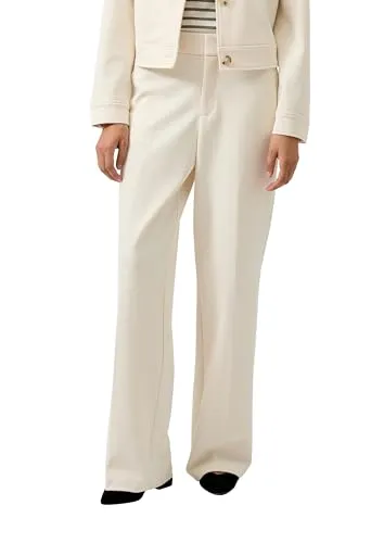 s.Oliver Strukturierte Wide-Leg-Hose mit hohem Bund von s.Oliver