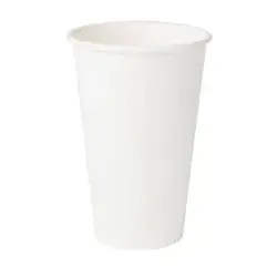 Greenbox Pappbecher für Heißgetränke, 400 ml, Ø 9 cm, weiß DHD045451 , 1 Packung = 50 Stück