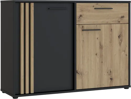 FORTE Kommode Cardigan in schwarz von Forte