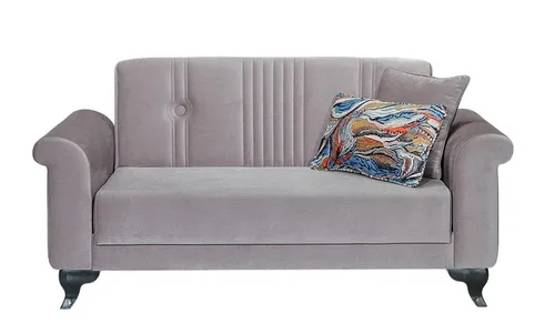 Schlafsofa Grau - Modernes Polstersofa für Ihr Wohnzimmer - Vielseitiges Schlafsofa in Grau, ideal für kleine Räume. Mit bequemem Polyesterbezug und modernem Design bietet es Platz für bis zu 3 Personen und verwandelt sich schnell in eine Liegefläche.