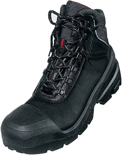 uvex quatro pro S3 Sicherheitsstiefel schwarz Weite 11 Gr. 39 - Robuste Arbeitsschuhe mit extra breiter Passform, hydrophobiertem Oberleder und optimalem Schutz durch Stahlkappe und Stahlzwischensohle. Ideal für den harten Außeneinsatz in der Bauwirtschaft!