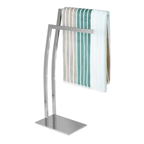 Edelstahl Handtuchhalter - Standhandtuchständer für Ihr Bad - Handtuchhalter aus hochwertigem Edelstahl, stabil und langlebig, ideal für Badezimmer mit begrenztem Platz.