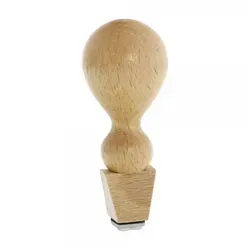 Holzstempel (10x10 mm - 2 Zeilen)