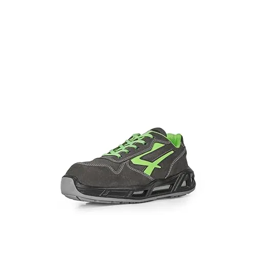 U-Power Halbschuh YODA CARPET ESD S3 CI SRC - Sicherheitshalbschuhe für hohen Komfort bei langem Stehen, mit atmungsaktivem Leder, rutschfester Sohle und durchtrittsicherer Zwischensohle, ideal für Montage und nasse Umgebungen.