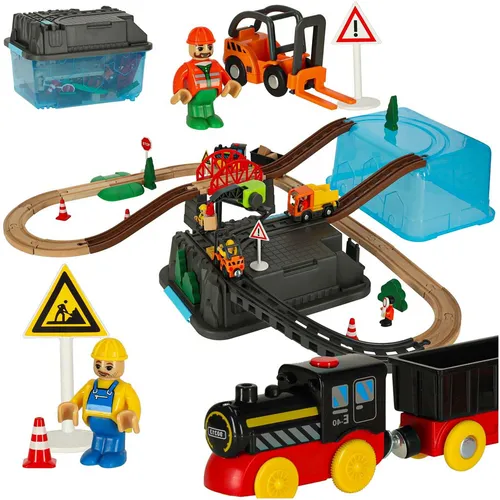 Eisenbahnwaggon Gleisbaustelle 55el