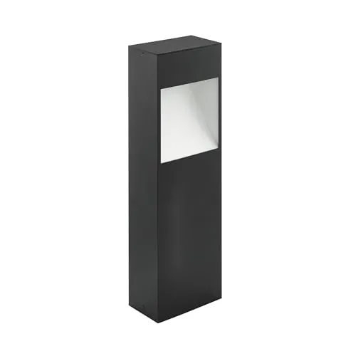 MANFRIA Sockelleuchte, anthrazit, weiß - LED Außenlampe - Lampen: Spritzwassergeschützte LED Sockelleuchte mit harmonischem warmweißem Licht, ideal für Wege und Terrasse, zeitloses Design für jeden modernen Außenbereich.