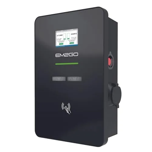 EM2GO Duo Power Wallbox 11kW - Intelligente Ladestation für 2 Elektrofahrzeuge - KFZ Ladegeräte (EVSE) mit 11kW Leistung für schnelles Laden von zwei E-Fahrzeugen gleichzeitig. Integriertes Lastmanagement und IP65 Schutz für Innen- und Außenbereich.
