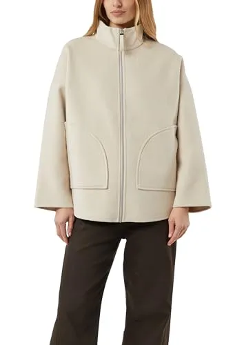 Comma Oversize Doubleface-Cape - Stylisches Oversize-Cape aus hochwertigem Wollmix, locker geschnitten und wärmend. Mit Stehkragen, 3/4-Ärmeln und praktischen Taschen ideal für jede Gelegenheit.