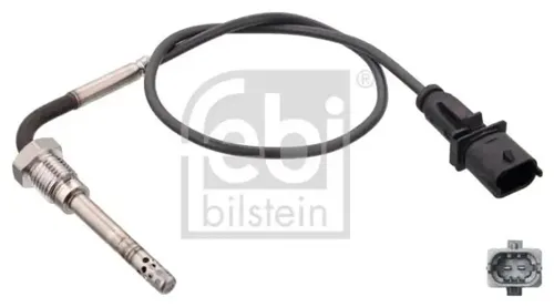 Febi Bilstein Abgastemperatursensor 100818 - Autoteile, präzise Temperaturmessung für optimale Motorleistung und Emissionskontrolle