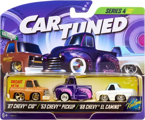 CARTUNED Spielzeug-Auto CarTuned, 3 Pack S3 Asst, (Set, 3-tlg)