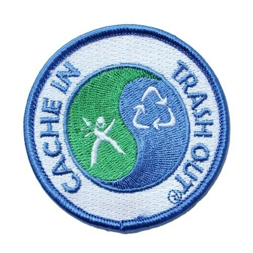 CITO Patch Aufnäher Cache in trash out Geocaching Top