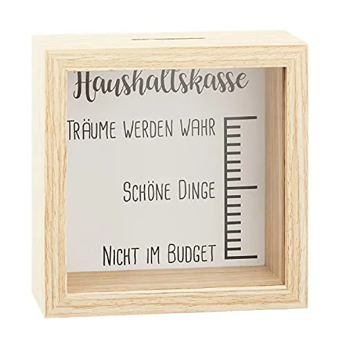 unbekannt Spardose Bilderrahmen 14,5 x 14,5 cm Holz (Haushaltskasse)