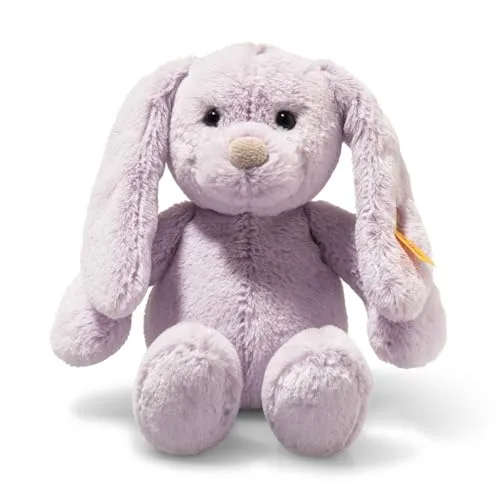 Steiff Tilda Hase 20cm lila - Flauschiges Plüschtier - Stofftiere & Teddybären - Der weiche lila Tilda Hase mit Schlappohren ist das perfekte Kuscheltier für Kinder und überzeugt mit geprüfter Qualität und waschmaschinenfestem Material.