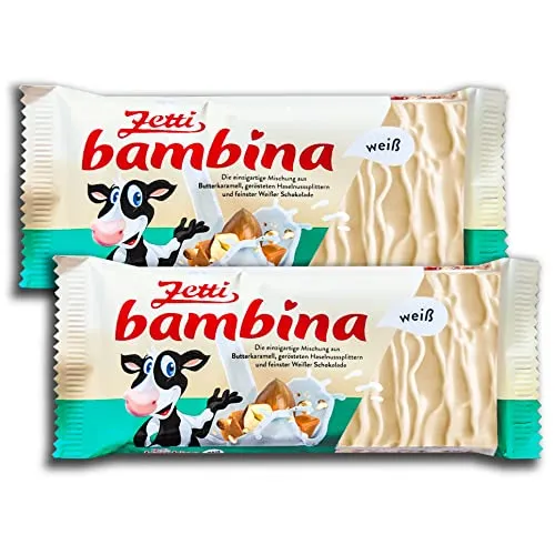 er Pack Zetti bambina weiß 2 x 100 g Weiße Schokolade 2