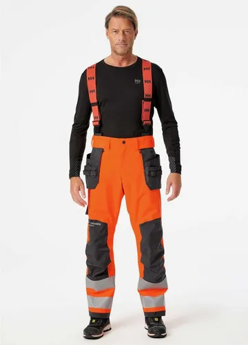 Helly Hansen ALNA 2.0 SHELL CONS PANT CL 2 71493 - orange/ebony, Größe 48 - Arbeits- & Schutzkleidung, wetterfest und strapazierfähig für optimale Sicherheit und Komfort bei der Arbeit.