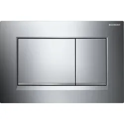 Geberit Sigma 30 Betätigungsplatte 115883KH1 - Sanitärinstallation - Hochwertige Betätigungsplatte in hochglanz- und seidenglanz-verchromt, ideal zur Spülauslösung bei Geberit Sigma UP-Spülkästen.