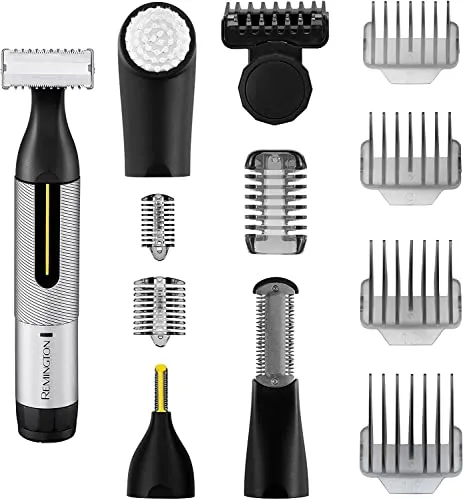 Remington Multi-Haarschneidemaschine - Vielseitiger Barttrimmer für Körper, Ohren und Nase, ideal für präzise und gründliche Pflege. Perfekt für jeden, der Wert auf ein gepflegtes Erscheinungsbild legt.
