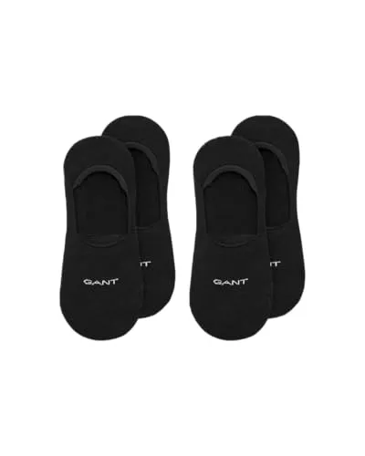 GANT Herren Invisible 2-pack Socken, Schwarz, 43-45 EU von GANT