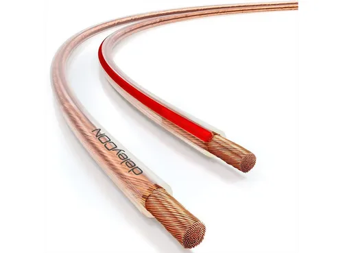 10m Lautsprecherkabel 2x 4,0 mm² OFC Kupfer - Transparent - HiFi-Kabel, hochwertiges OFC Kupfer für optimalen Klang, MADE IN GERMANY, ideal für Audiophile und Heimkino-Enthusiasten.