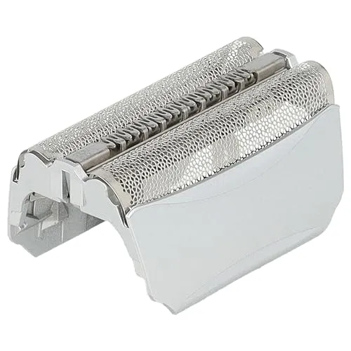 vhbw Doppelscherfolie kompatibel mit Braun 8377 -Typ 5751, 8385, 8581, 8583, 8585, 8588, 8590, 8595, 8785, 8795, 8915, 8970 - Typ 51B + Rahmen, silber