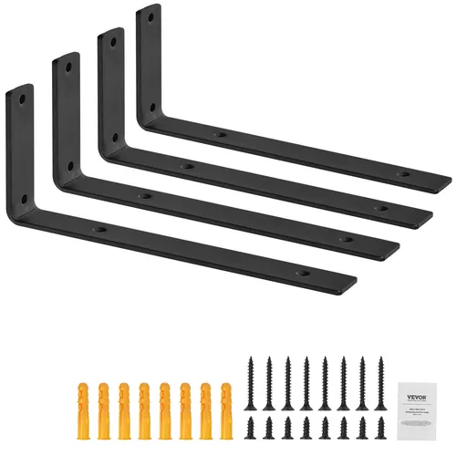 VEVOR Schwerlast Regalhalter 72,6 kg - Robuste Regalhalterung aus Kohlenstoffstahl, ideal für schwere Regale und eine Tragfähigkeit von bis zu 72,6 kg. Perfekt für die optimale Aufbewahrung in jedem Raum.