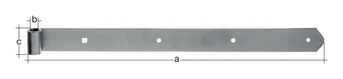 Gustav Alberts Ladenband 3314/K3/1000 mm - 312381 - Hochwertiges Ladenband für zuverlässige Tür- und Möbelbeschläge, ideal für den professionellen Einsatz in Handwerk und Industrie.